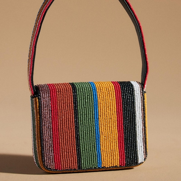 🌼 NWT Anthropologie super mini beaded bag - Picture 2 of 5